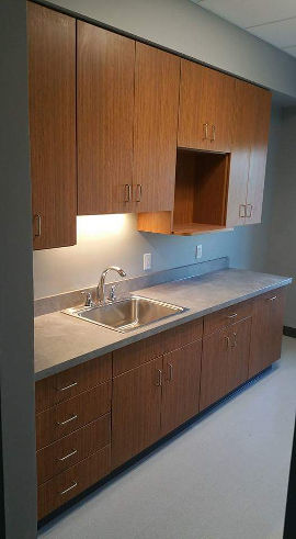 Wood commercial cabinets